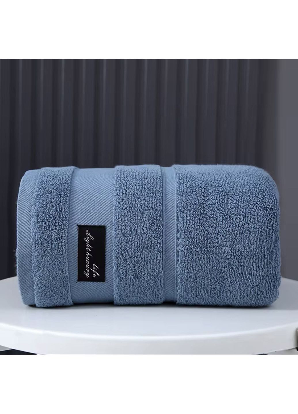 Набір ОРГАНІЧНИХ рушників 2в1 𝙃𝙤𝙢𝙚 𝘾𝙊𝙎𝙄𝙉𝙀𝙎𝙎 No Brand синій