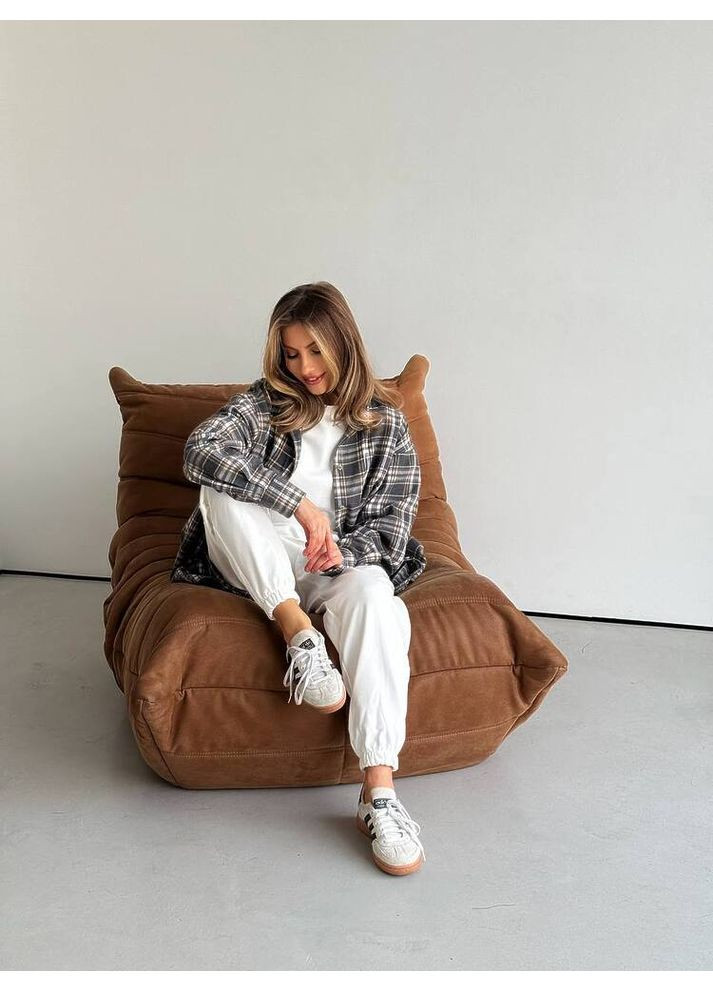 Серая повседневный рубашка milirud