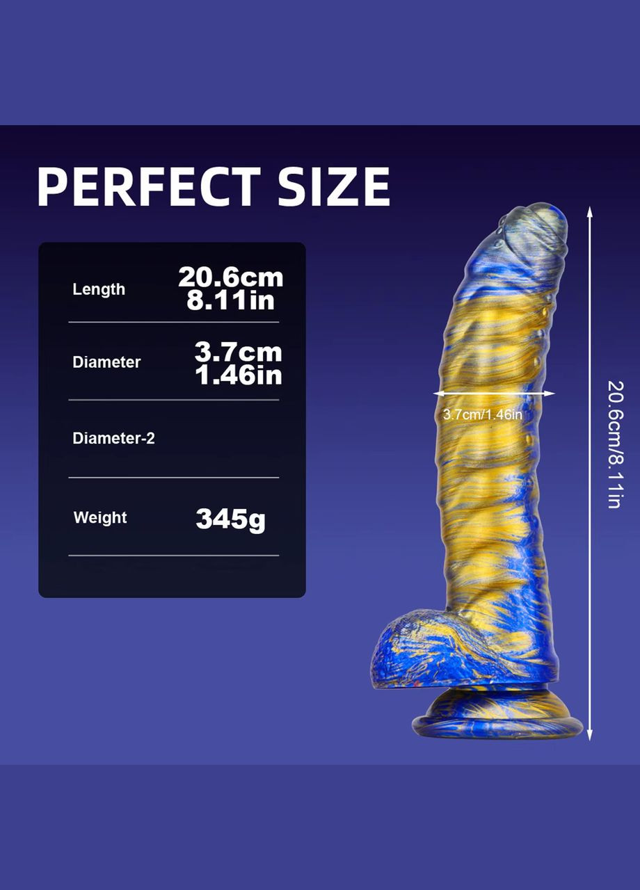 Реалістичний фалоімітатор BeSex Long Style No Brand (330617890)