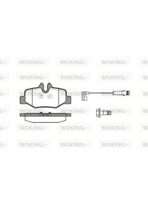 Колодки гальмівні диск. задн. (вир-во Remsa) MB Vito 639 Bosch ver. (P10103.02) Woking (364977317)