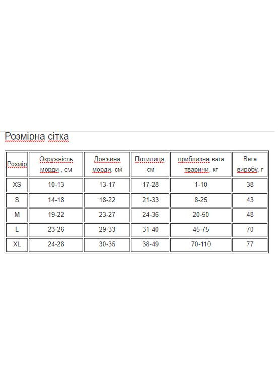 Намордник для собак Pet Style "Pet" Коричневий S No Brand - (323231713)