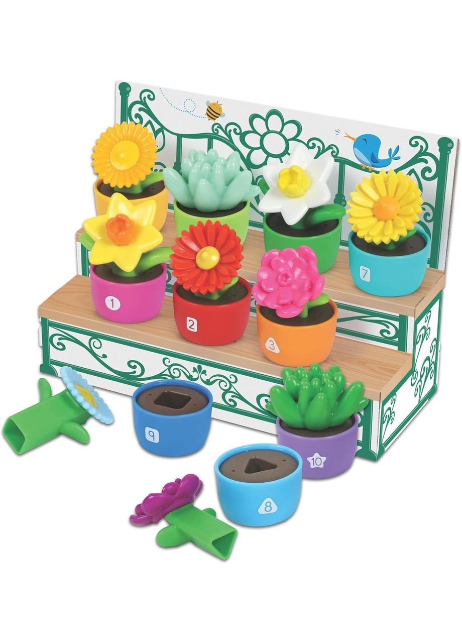 Развивающая игрушка сортер Цветочный сад (20 эл.) Shape & Color Garden Learning Resources (338426020)