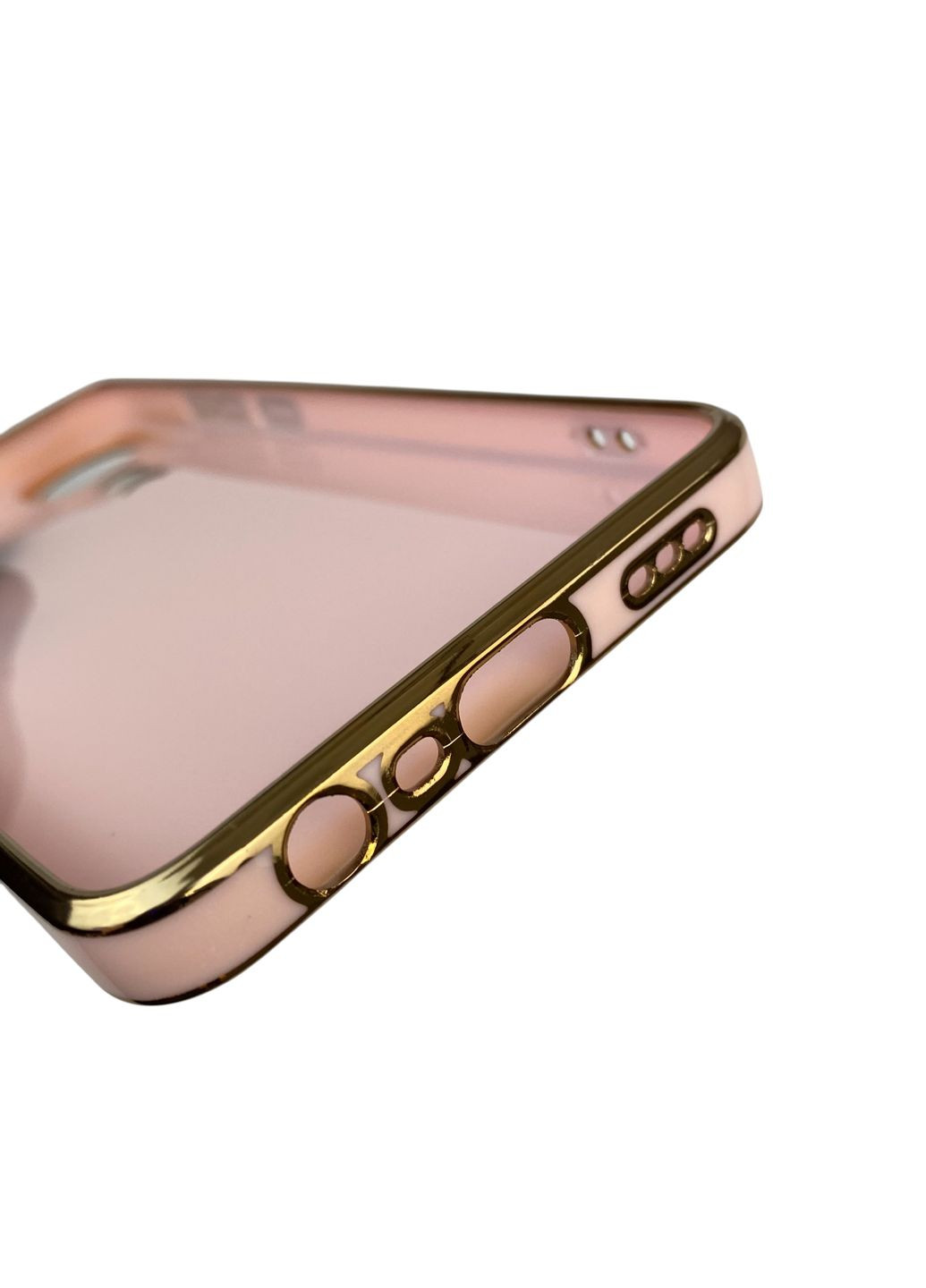 Чехол для A78 4G с кольцом-подставкой с золотой окантовкой на оппо а78 пудровый gs1 Oppo (366230130)