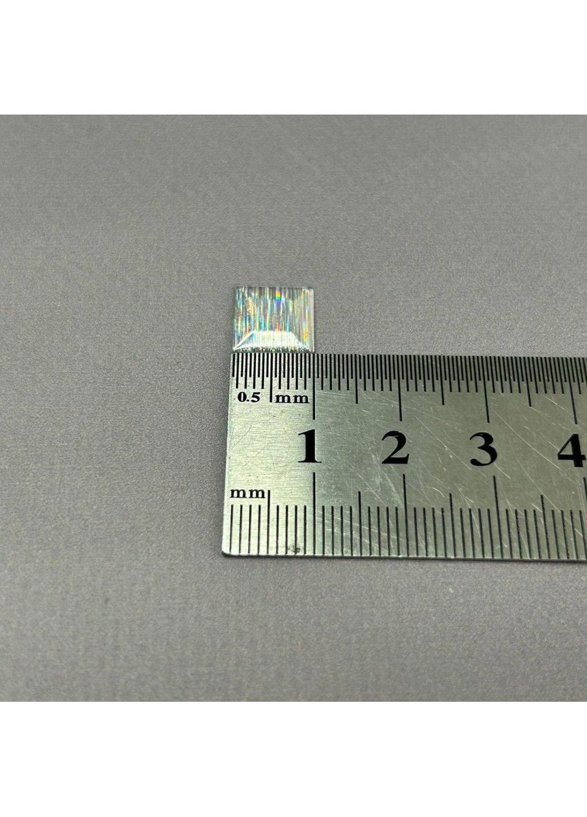 10г - Металострази термоклейові, квадрат 10 мм - срібло голограма Plus-plus (352749363)