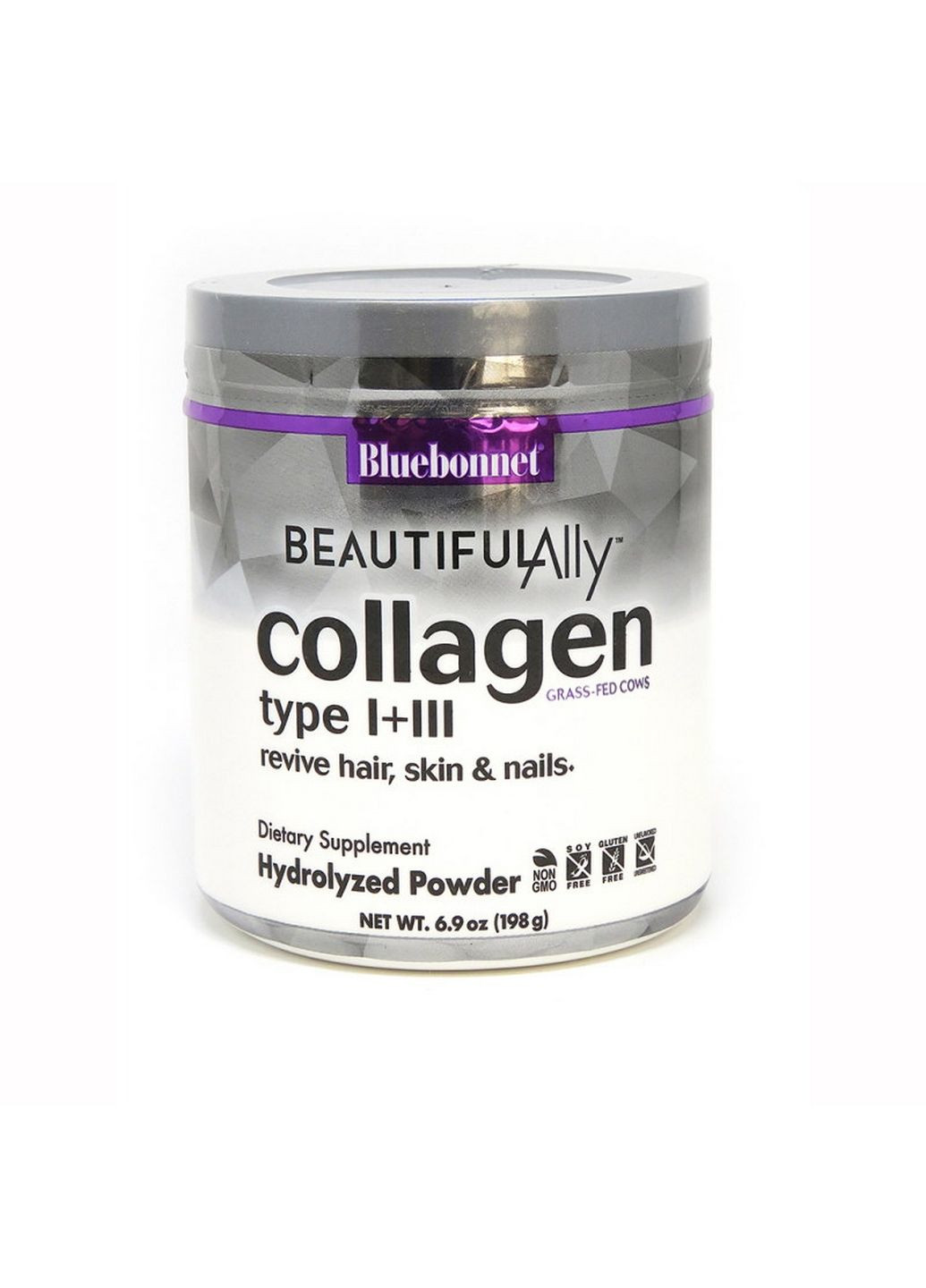 Препарат для суставов и связок Bluebonnet Collagen Type I + III, 198 грамм - Beautiful Ally Bluebonnet Nutrition (293481321)