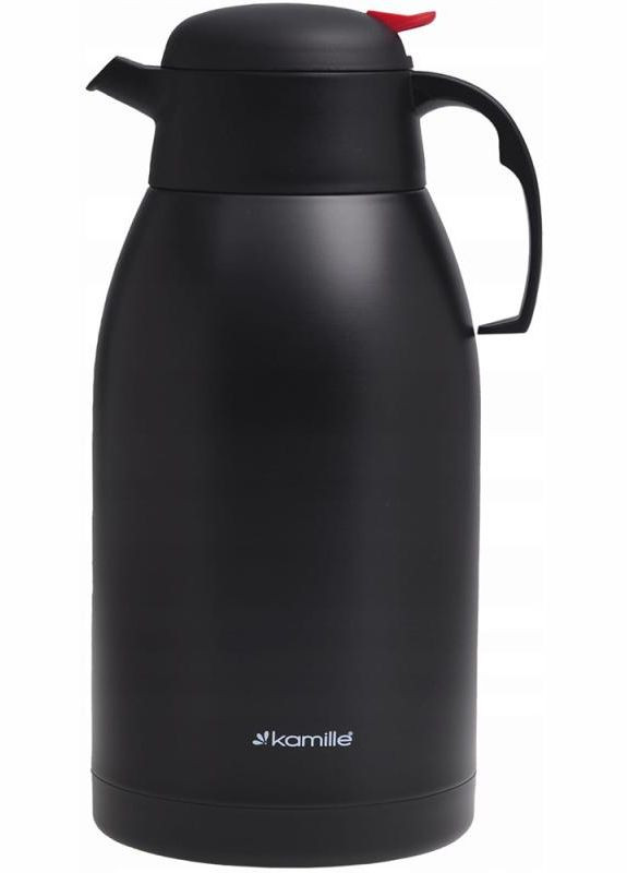 Термос-кувшин "Конференция" 2500мл, с вакуумной стальной колбой, черный Kamille (372173258)