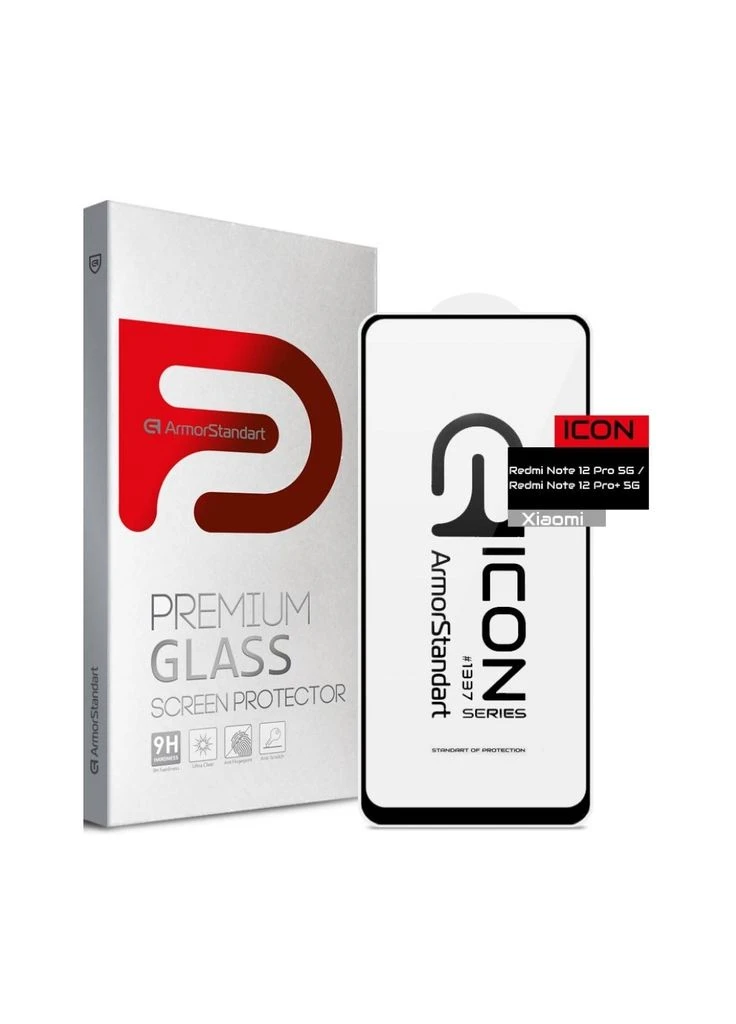 Скло захисне Icon Xiaomi Redmi Note 12 Pro 5G / 12 Pro+ 5G Black (ARM73097) ArmorStandart (382064098)