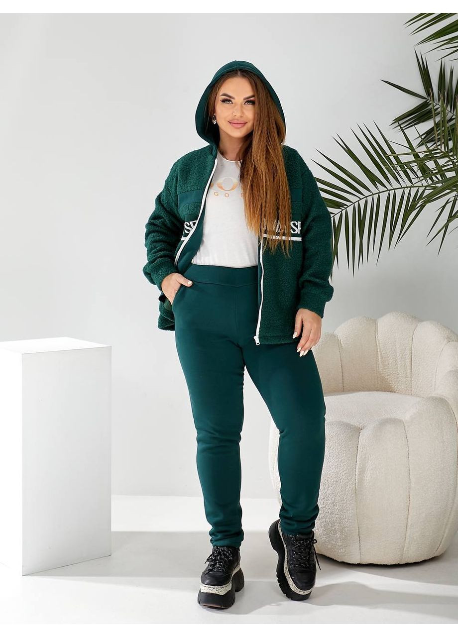 Жіночий теплий костюм із хутряною кофтинкою Teddy Україна (361856568)