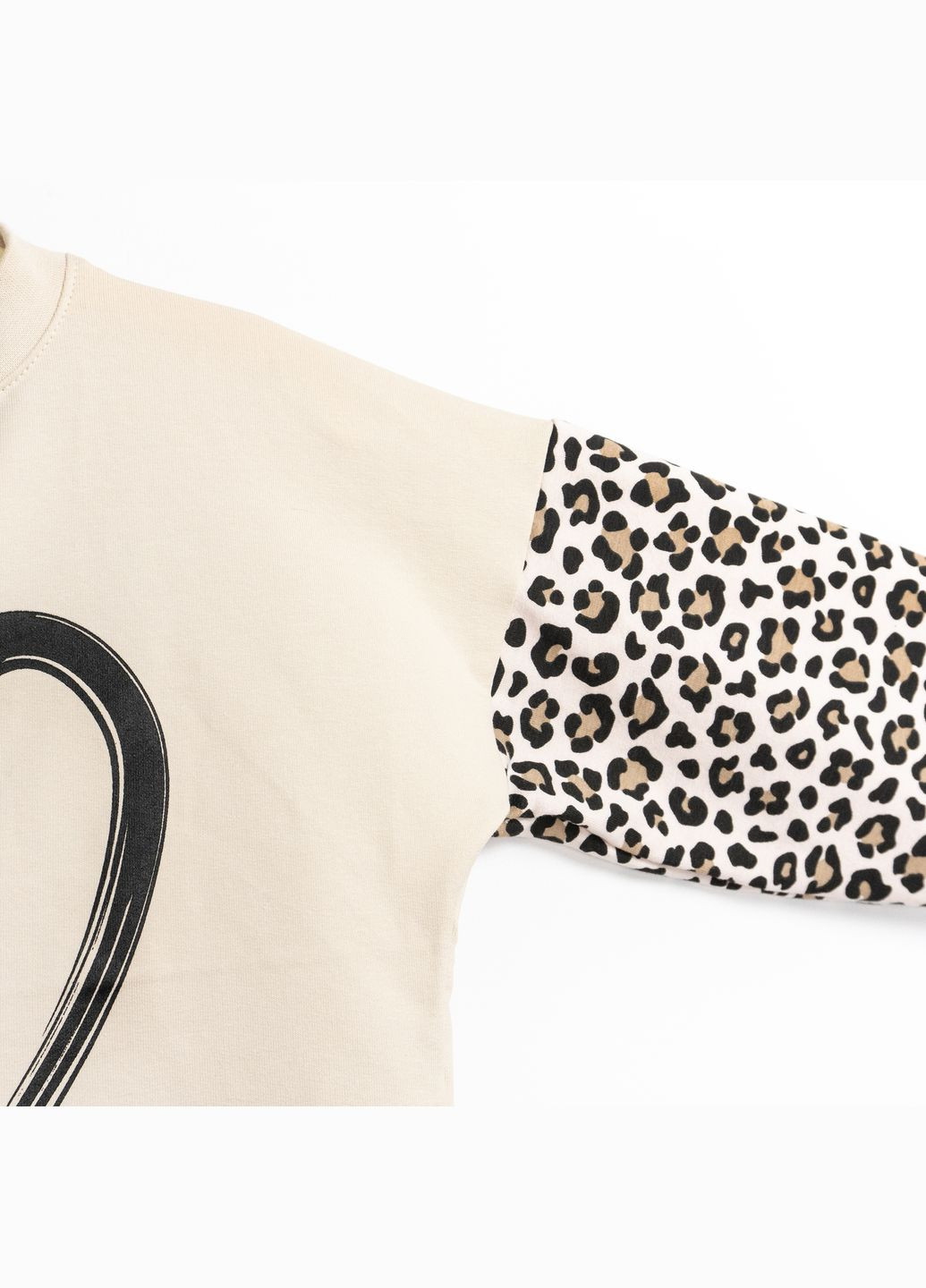 dexter's свитшот dexter`s для девочки leo бежевый