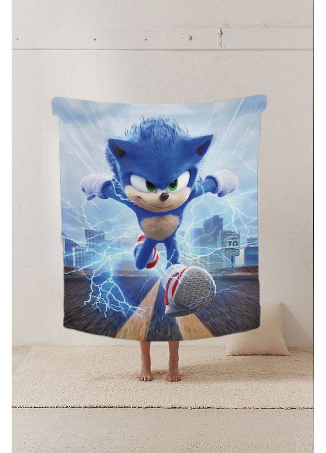 Плед 3D Соник 12247 135х160 см FlexDress (368763040)