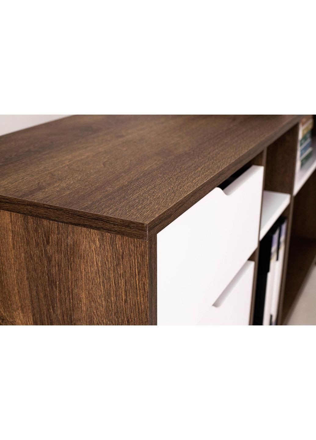 NORD 2L стіл письмовий дуб експресив бронзовий/білий діамант Intarsio (365461507)