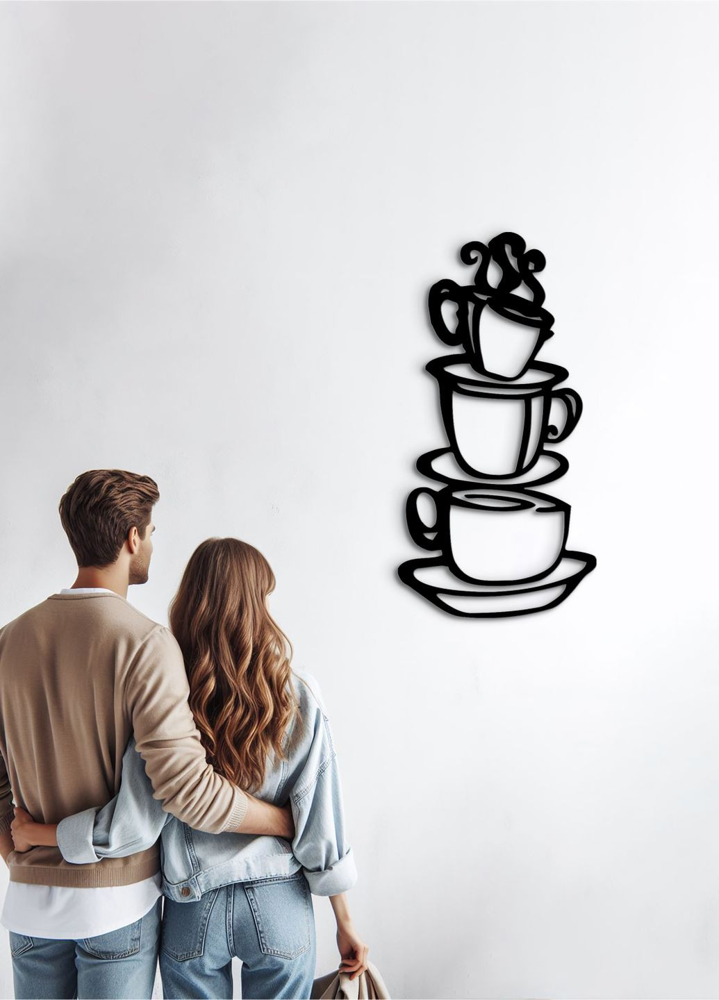 Современная картина на кухню, декоративное панно из дерева "Хороший кофе", стиль минимализм 30х15 см Woodyard (291842978)