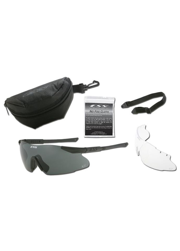Очки защитные серии ICE 2LS Kit Black ESS (348780756)