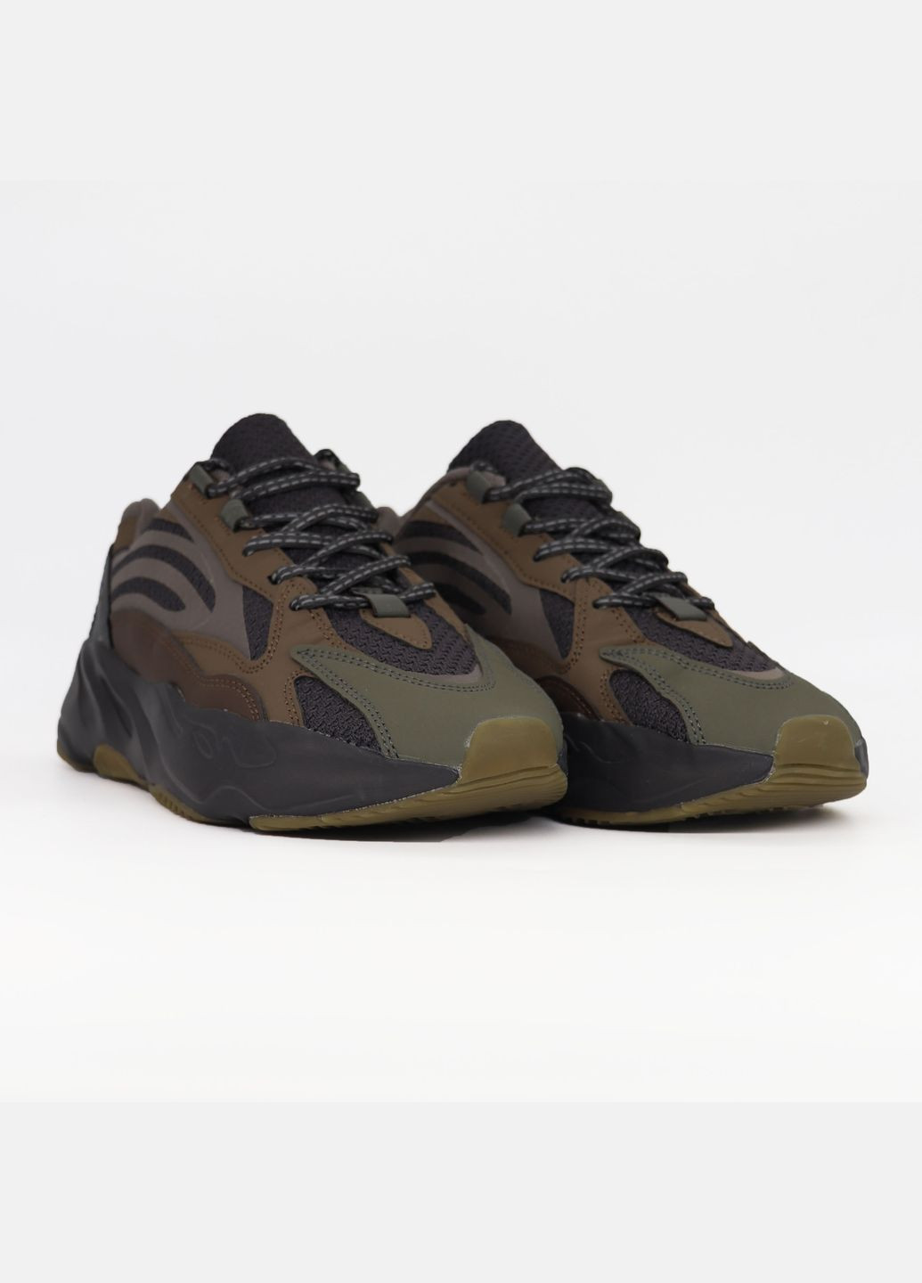 Коричневі Осінні кросівки чоловічі adidas yeezy boost 700 v2 brown | адідас ізі буст 700 в2 коричневі No Brand
