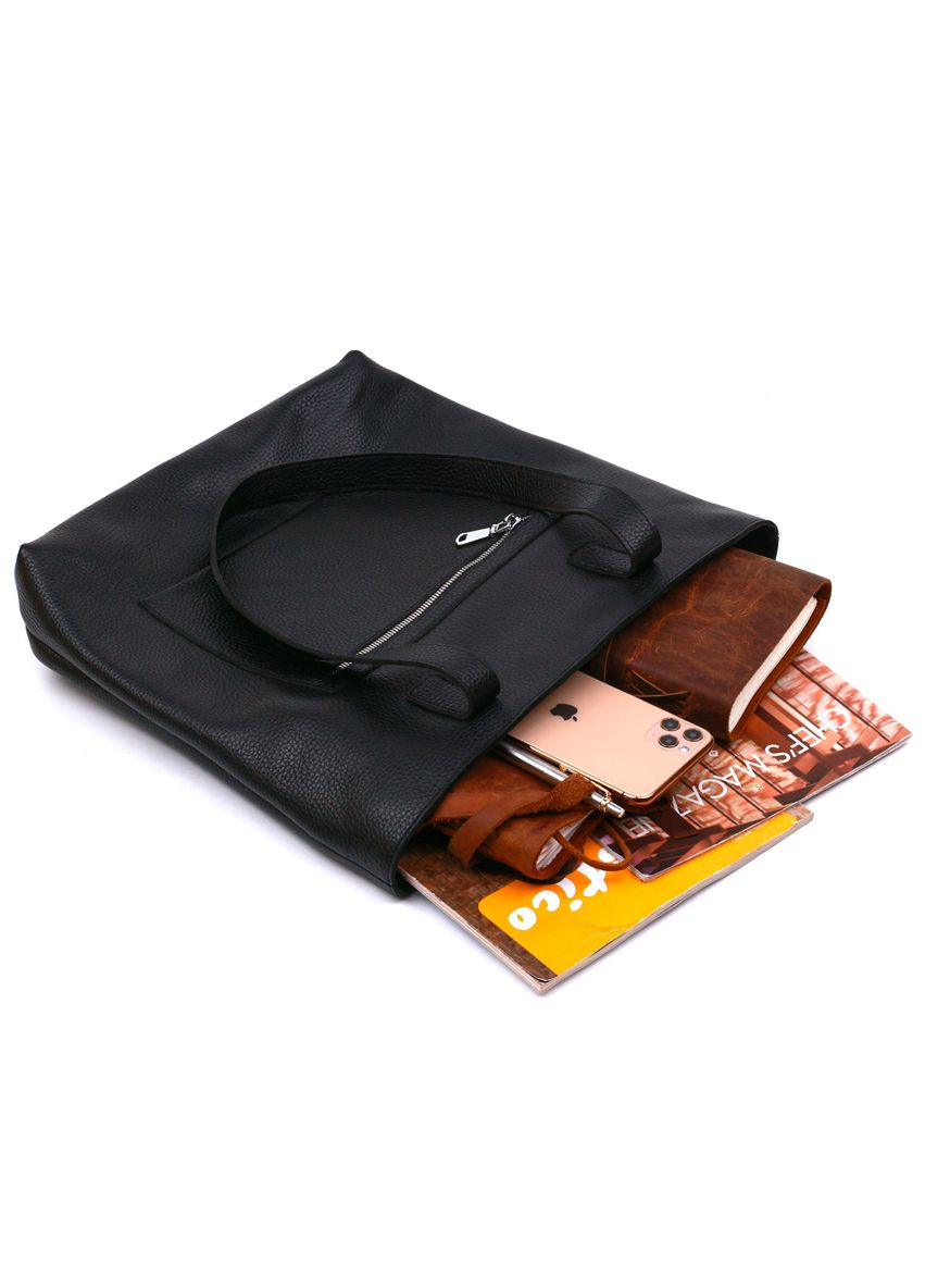 Кожаная универсальная женская сумка 16354 Черный Shvigel (331912865)