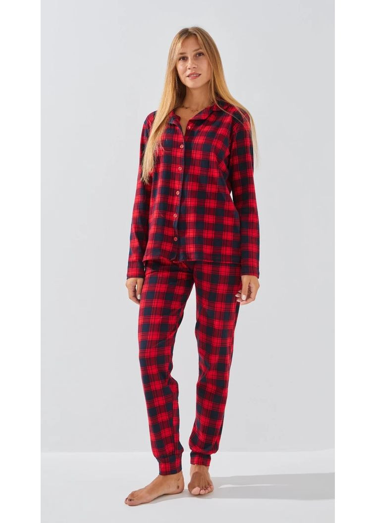 Красная всесезон женская пижама 96793 красный shop (2000999316944) Nicoletta