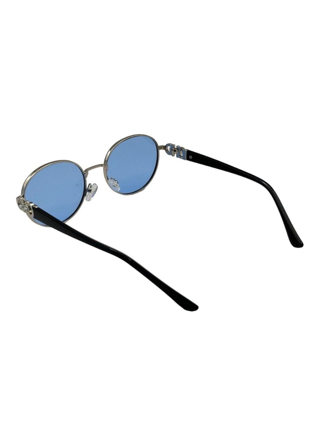 Круглі жіночі сонцезахисні окуляри, металеві No Brand (319192122)