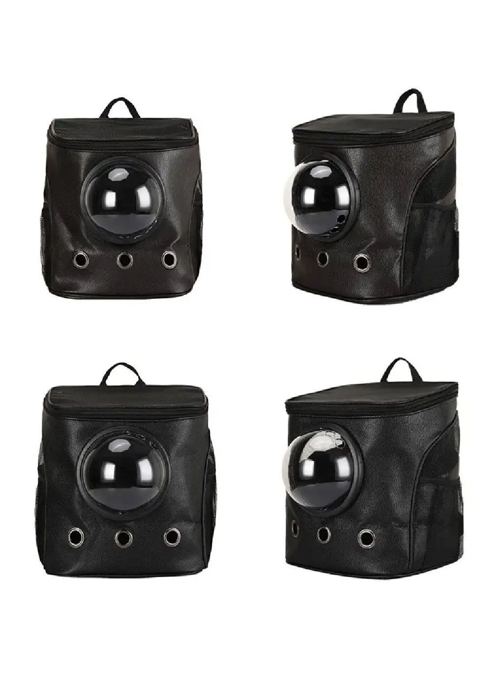 Рюкзак сумка переноска для животных кошек собак с иллюминатором вентиляцией подстилкой 36х29х25 см (477197-Prob) Черный Unbranded (295438361)