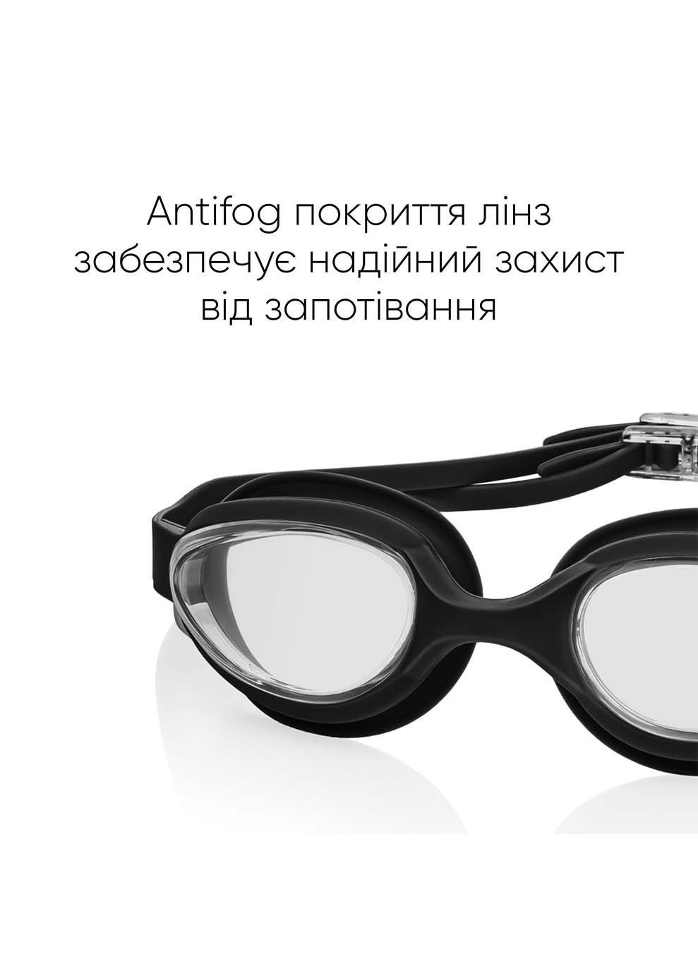 Окуляри для плавання Jinsuo Уні Anti-fog Чорний Renvo (323203246)