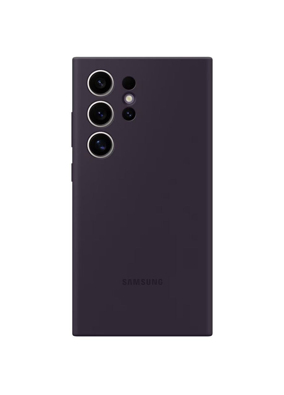 Чехол-накладка Silicone Cover для Galaxy S24 Ultra SM-S928 Dark Violet (EF-PS928TEEGWW) Samsung (361031611)