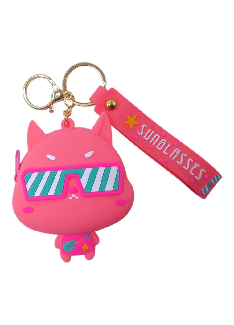 Гаманець-монетниця, силіконовий, "Котик", рожевий MIC (314903119)