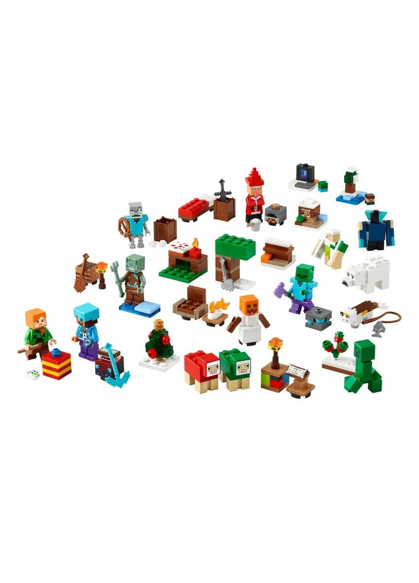 Новогодний адвент календарь ЛЕГО Майнкрафт 2025 Оригинал Minecraft Advent Calendar 2025 Lego (365251739)