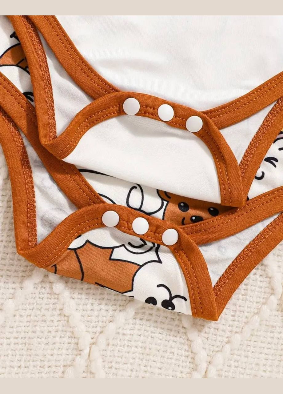 Коричневий демісезонний боді для немовля 2 шт. No Brand