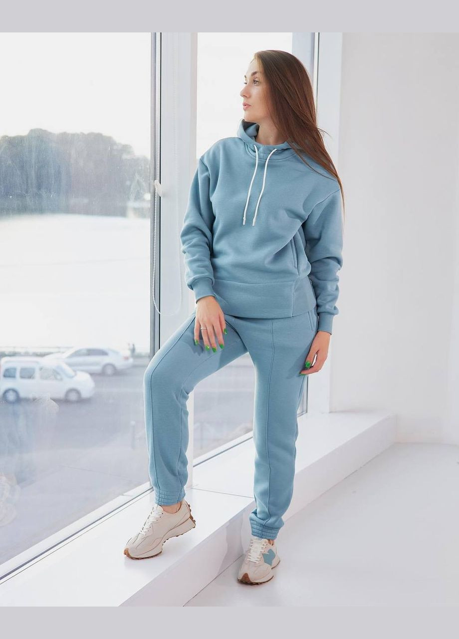 Женский спортивный костюм (начес) М112.4 худые+джогеры крем UMON (315480829)