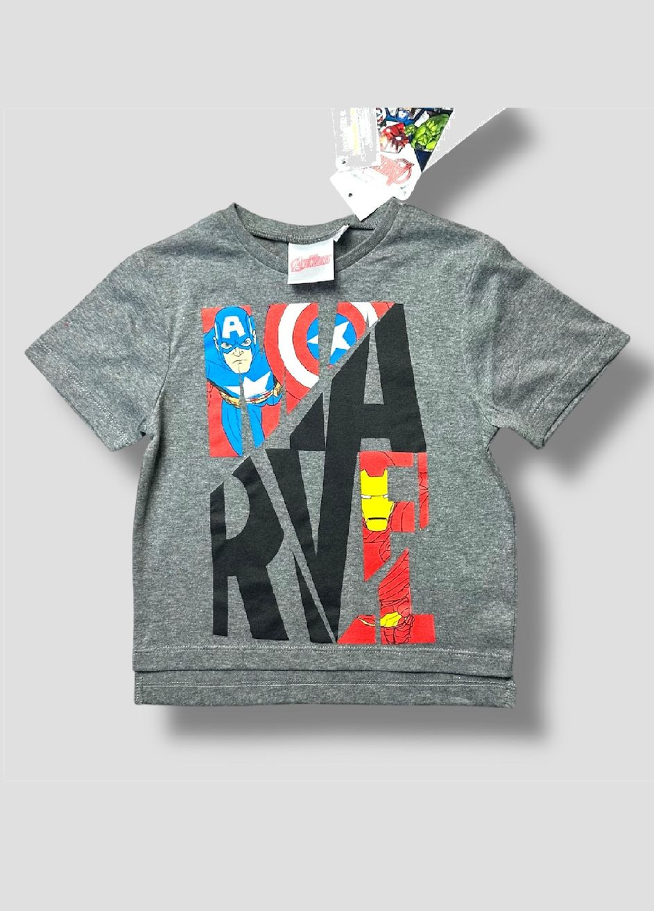 Сіра літня футболка avengers (месники) ue10602 Disney Футболка
