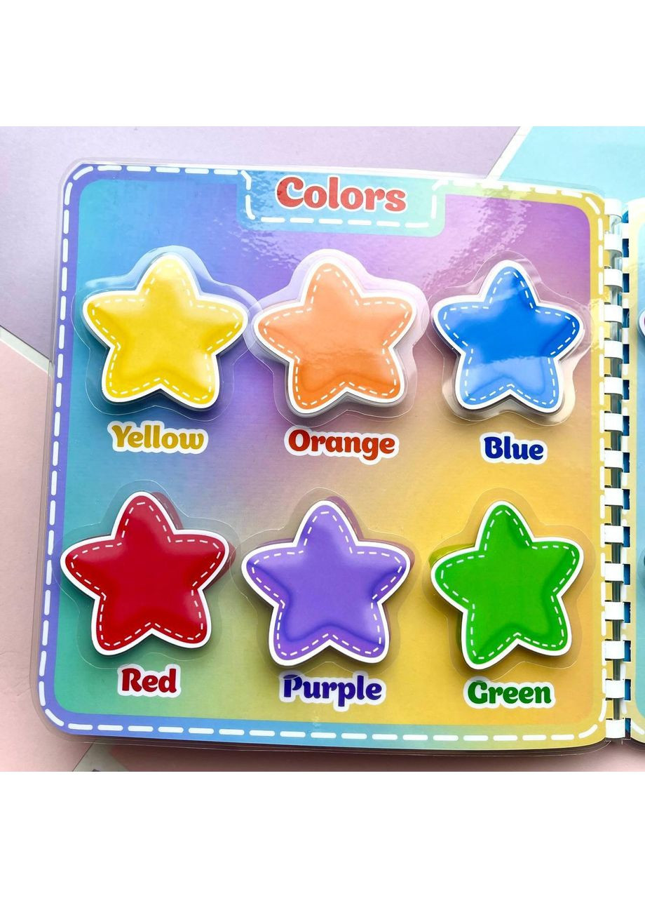 MY FIRST ENGLISH BOOK развивающая книга на липучках No Brand (365762445)