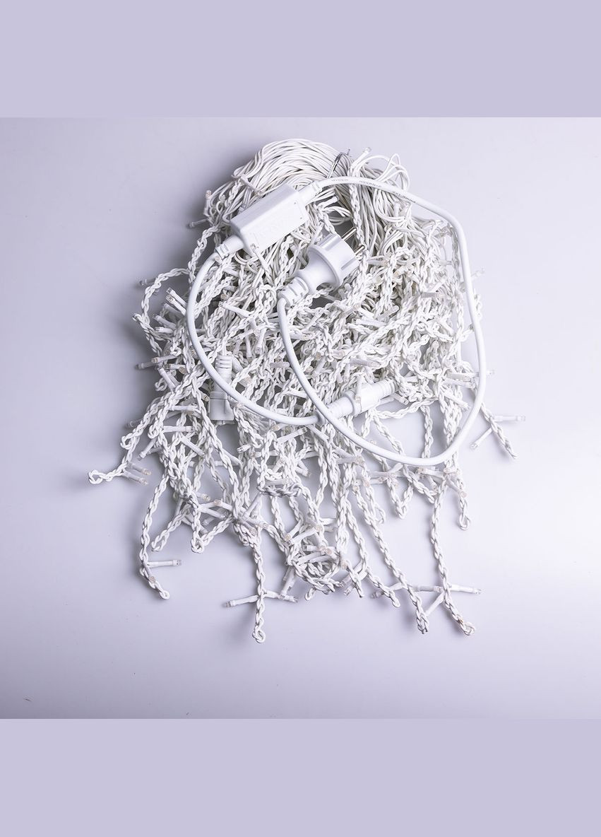 Уличная гирлянда бахрома 20 (м) 390 led светодиодов наружная мультиколор белый провод Garlando (315636181)