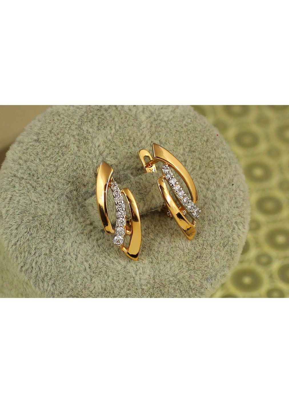 Серьги реликвия с родием 2,2 см золотистые love-shopping Xuping Jewelry (354660636)