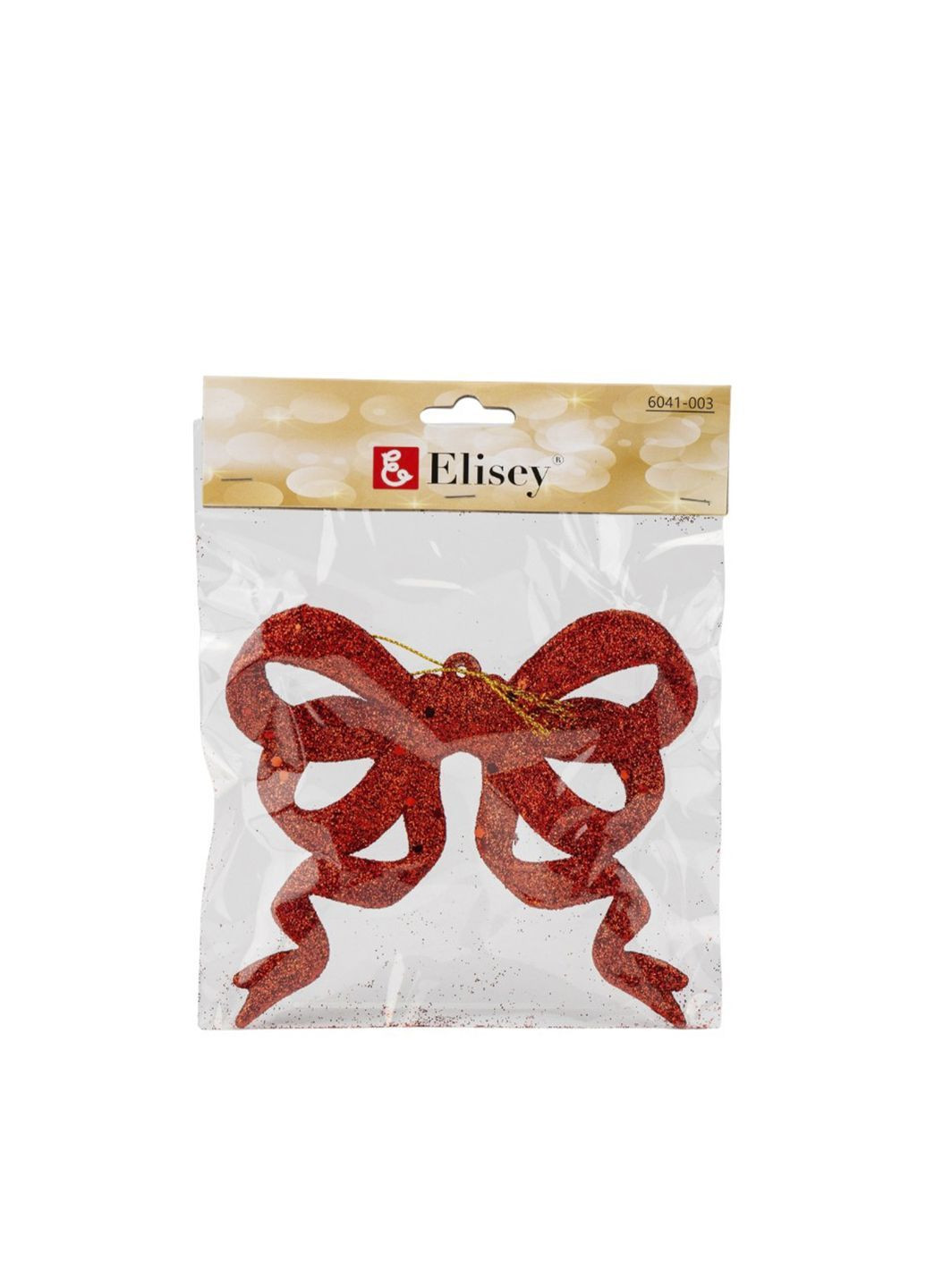 Елочная игрушка декоративный «Бантик красный» цвет красный CB-00286835 No Brand (366038055)