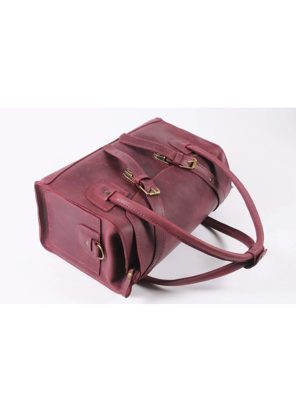 Сумка-саквояж ручної роботи з високоякісної натуральної шкіри "крейзі хорс" Helen Саквояж (370785208)