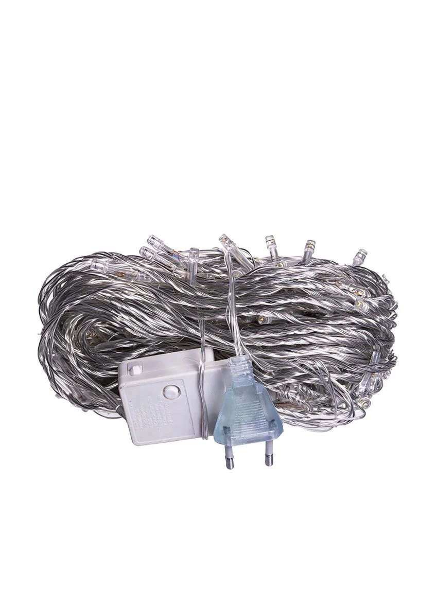 Новорічна гірлянда кімнатна нитка 22 м 220 LED білий жовтий Garlando (396859235)