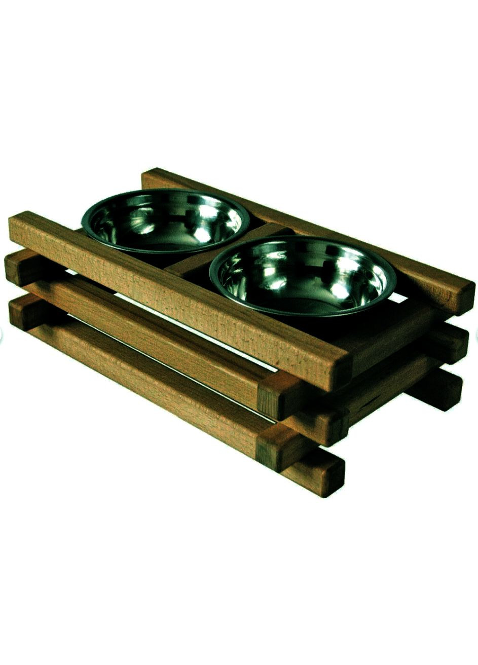 Підставка під миски для собак з дерева Слич мускат (ПСО-001107) No Brand (328606053)