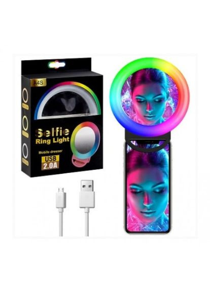 Акумуляторне селфі-кільце з прищіпкою RGB Ring Light (364709787)