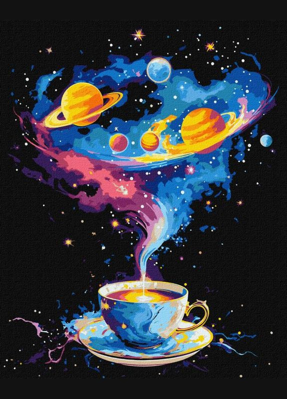 Картина по номерам Космический вихрь с красками металлик ©art_selena_ua 40x50 KHO5122 Идейка Ідейка (292715119)