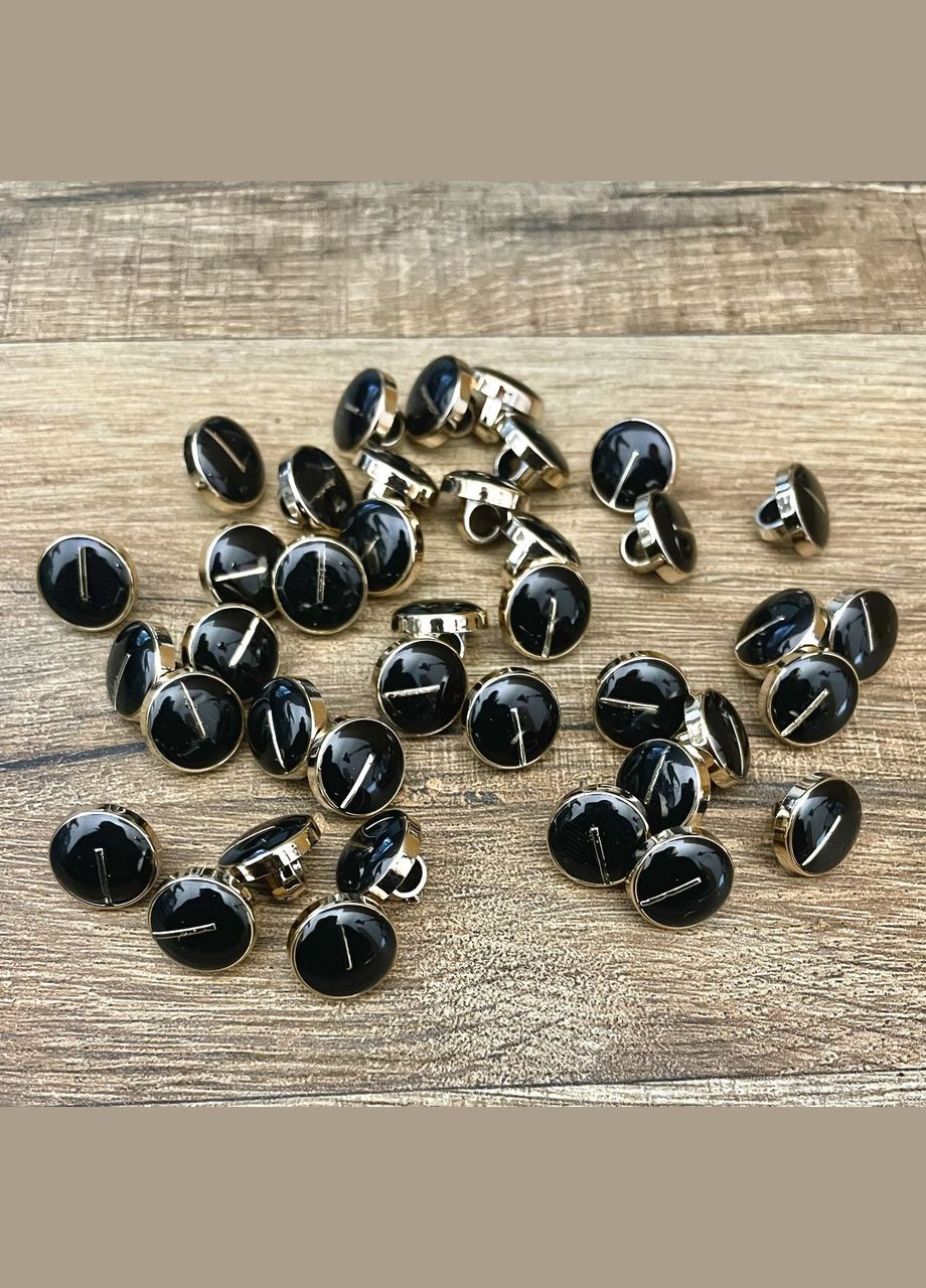 Пуговица блузочно-сорочковая черная 11 мм No Brand (329744143)