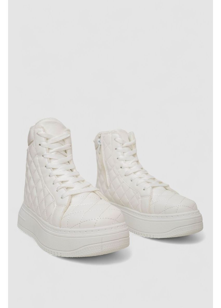 Білі кеди жіночі на хутрі, 248rk05 Ager