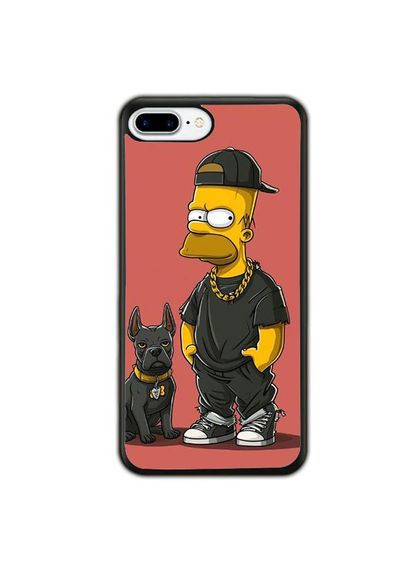 Чохол для Apple Iphone 8 Plus Сімпсон Чорний No Brand (302218443)