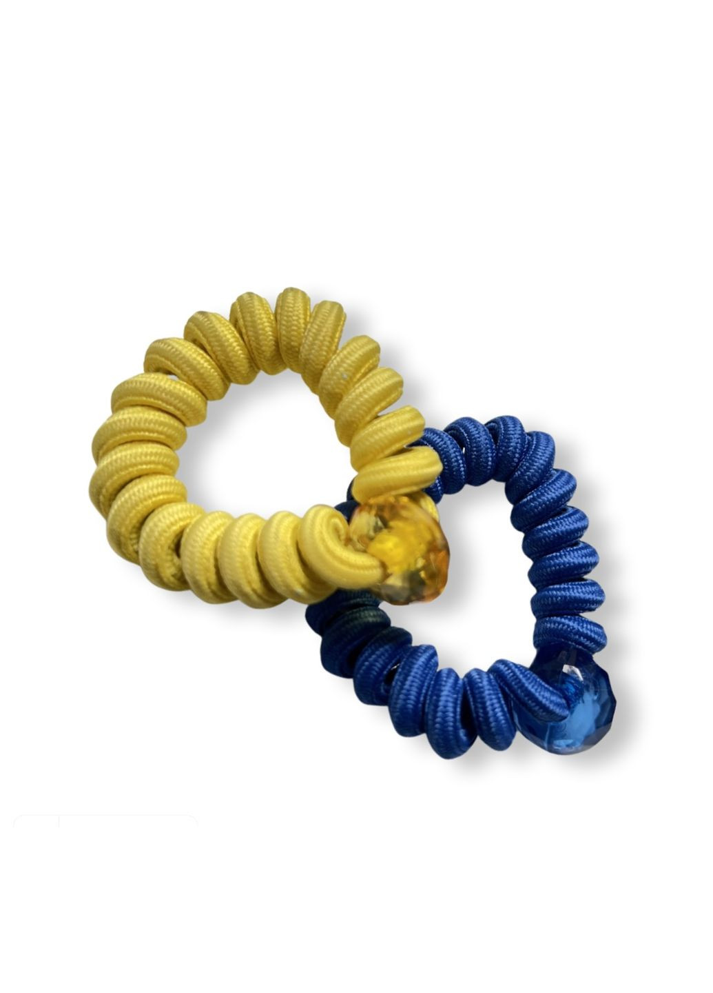 Набір гумок для волосся UH717435 Жовтий з синім 4 см 2 шт(UH717435) Dulka (285718527)