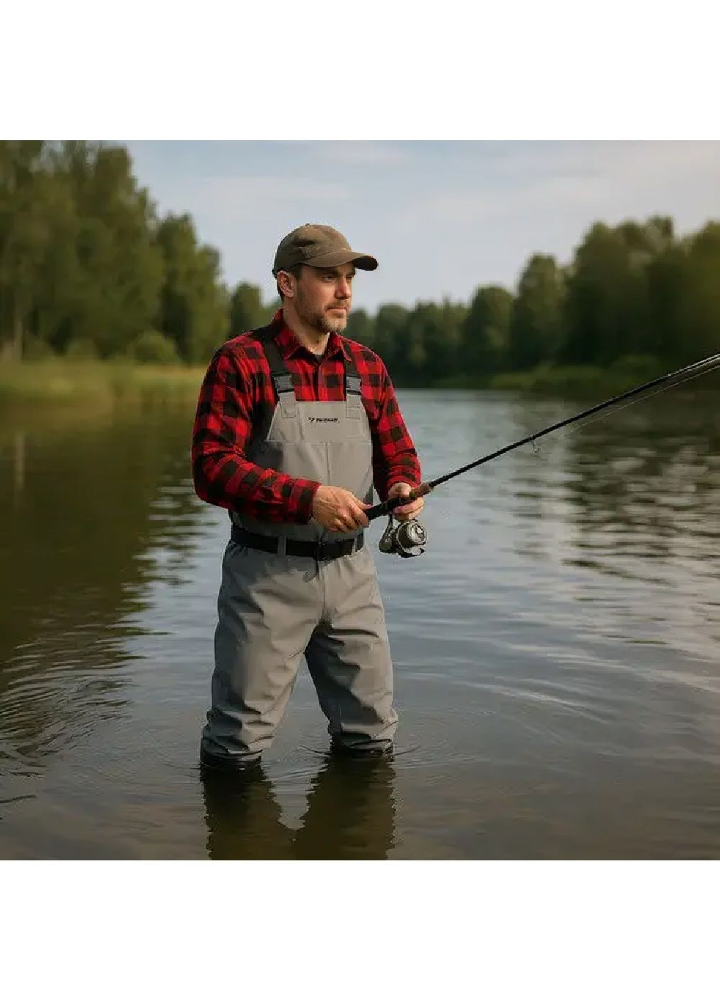 Заброди вейдерси рибальські з підтяжками протиковзкими підошвами чохлом для захисту від холоду спеки (480784-Prob) 43 розмір Unbranded (342616787)