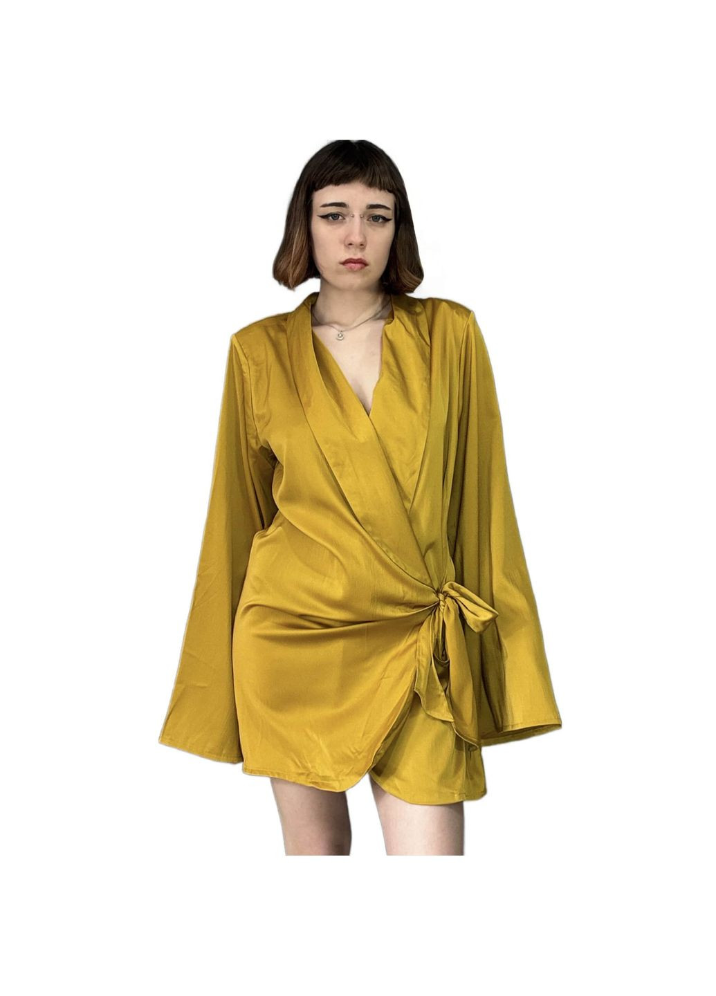 Жовтий сукня-блейзер Boohoo