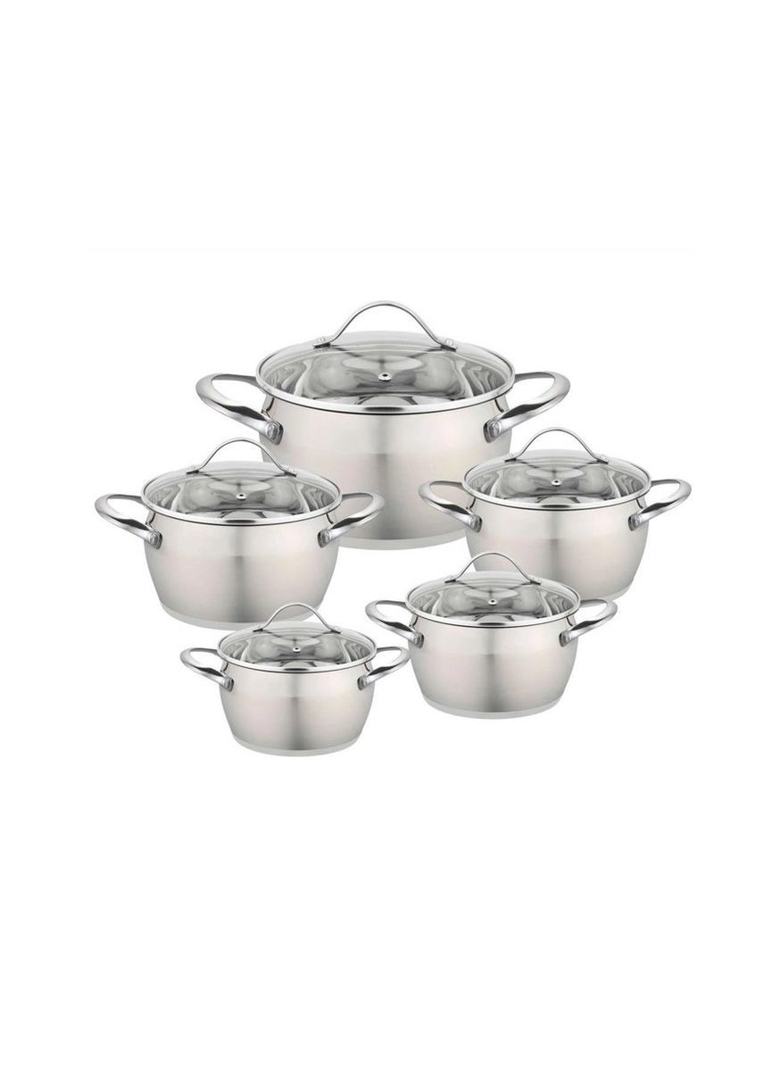 Набор кухонной посуды нержавеющая сталь 10 предметов Con Brio (278649032)