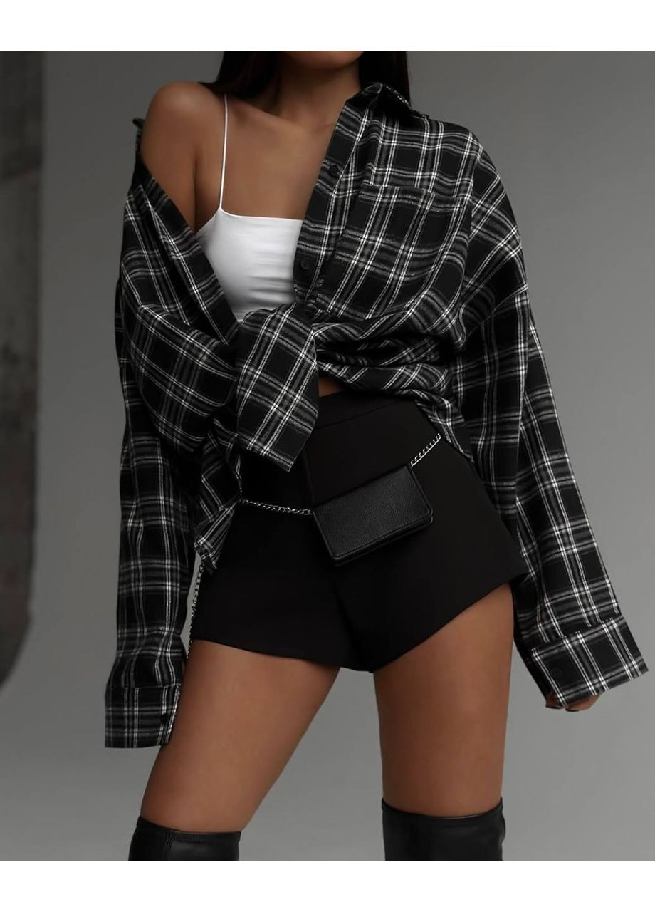 Жіноча сорочка oversize в клітинку Україна (358644426)