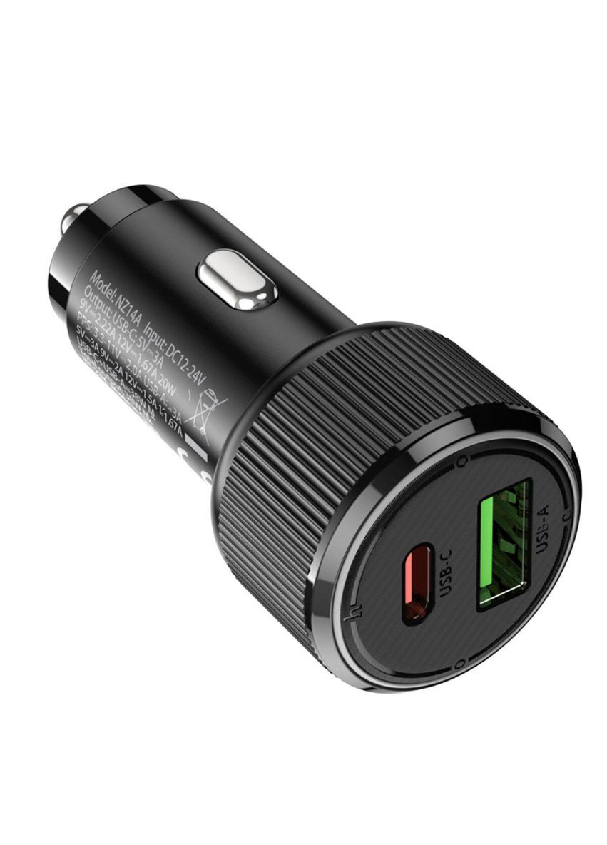 Автомобильное зарядное устройство для NZ14A Guerrero PD20W+QC3.0 car charger Hoco (369474810)