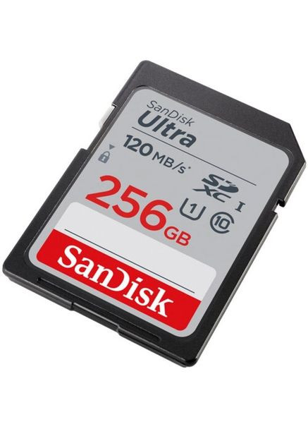 Картка пам'яті SDXC (UHS1) Ultra 256Gb class 10 (120Mb/s) SanDisk (293945108)