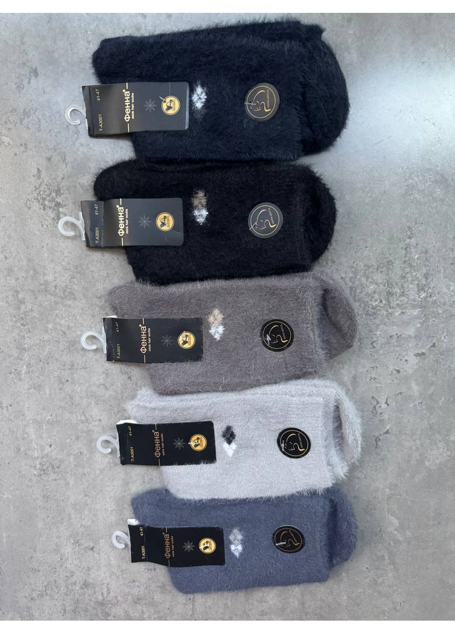 Комбинированные носки мужские фенна зимние, 5 пар, размер 41-47 ФЕННА (363024462)