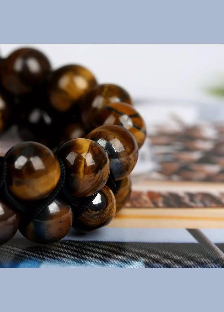 Подвійний плетений браслет із тигрового ока (80137) Hemst (301070983)